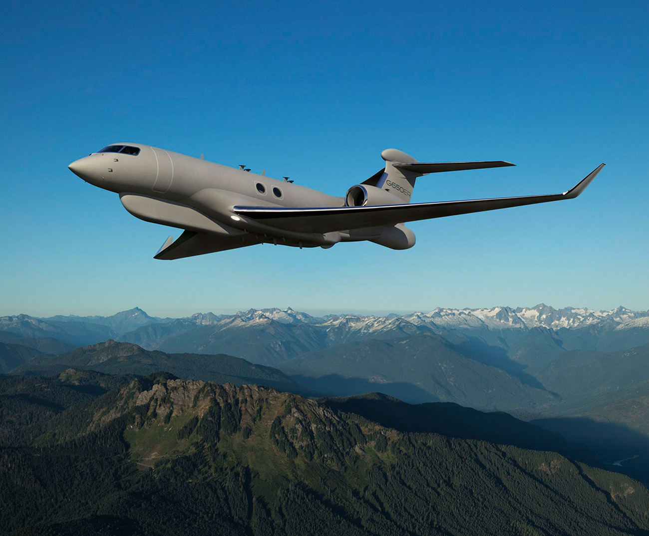 Gray aircraft in flight