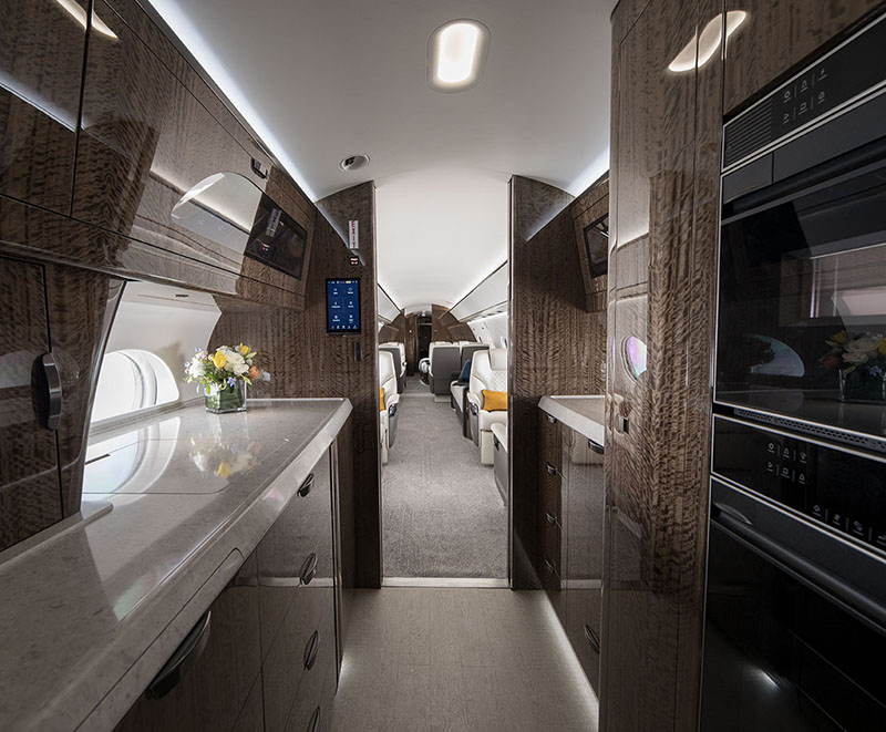 A few from the galley in a Gulfstream G700