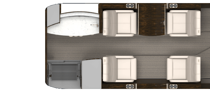10-Passenger Seating render