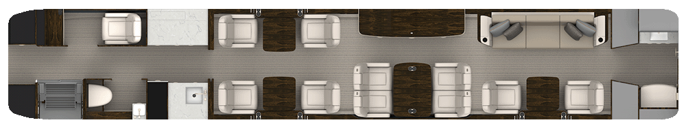 Forward Galley with Crew Compartment